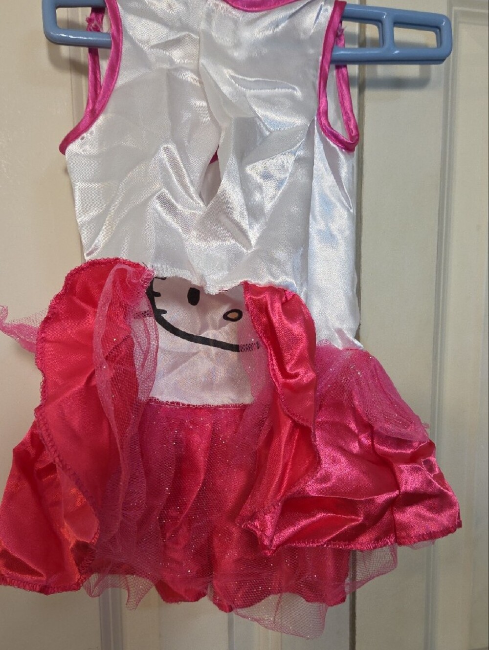 Hello Kitty Pink and White Dog Dress Costume with Bow Headpiece - Picture 7 of 12